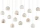 Currey & Company Lazio Multi-Drop Natural/Painted Silver Pendant Lighting-1