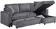 Mazin Furniture Brecker Dark Grey 2-Piece Sectional Sleeper with Storage Chaise-3