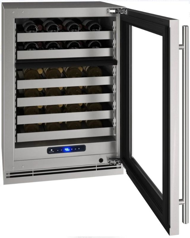 U-Line® 24" Dual Zone Wine Refrigerator with 5.1 Cu. Ft. 49 Bottle Capacity-2