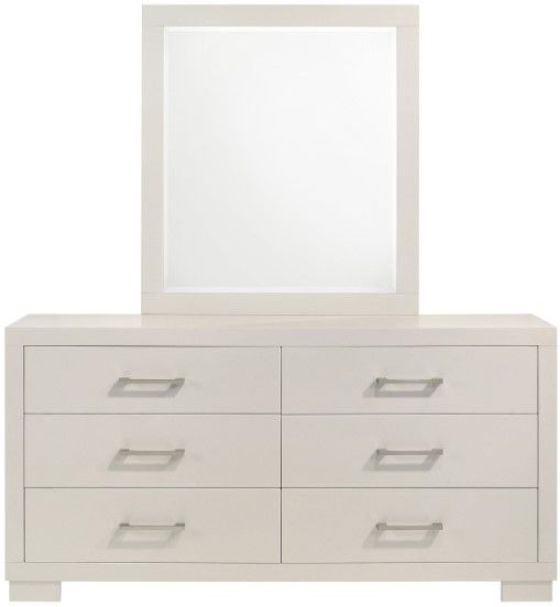 Coaster® Jessica Snow White Dresser and Mirror-1