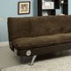 Furniture of America® Gallagher Dark Brown Futon Sofa-4