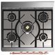 Ilve® Majestic III 30" Emerald Green Pro Style Dual Fuel Liquid Propane Range with 5 Black Brass Burners and Copper Trim-4