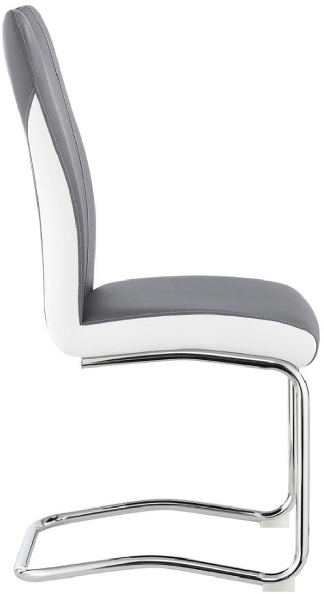 Coaster® Brooklyn 4-Piece Grey/White Upholstered Side Chairs-2