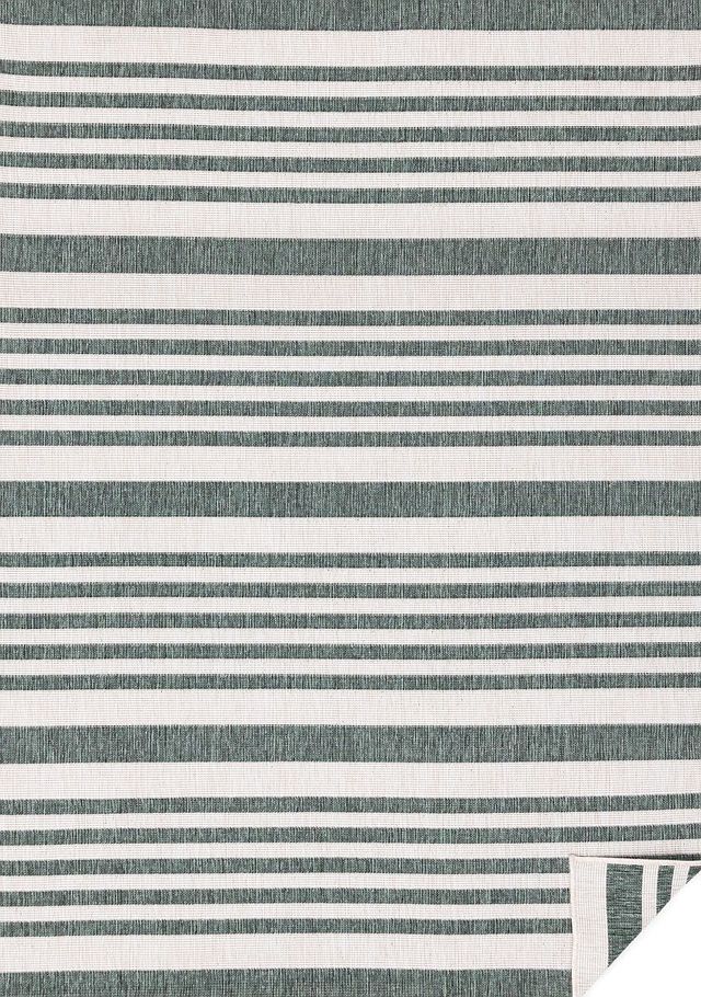 Kalora Interiors Bristol Cream/Green 5'x8' Indoor/Outdoor Area Rug-0