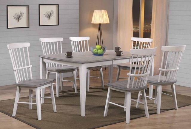 Urban Styles Furniture Newark 7-Piece Almond/Smoke Gray Dining Set-3