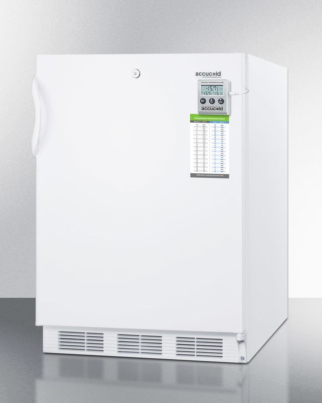 Accucold® 24" 3.2 Cu. Ft. White Upright Freezer-3