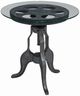 Kincaid® Modern Classics Glass Top Gear End Table with Gray Metal Base-0