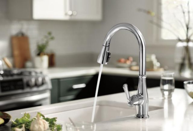 Peerless Elmhurst® Chrome Single Handle Pull-Down Kitchen Faucetcet-2