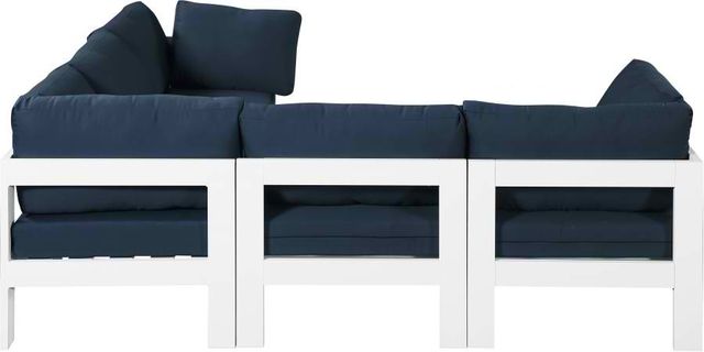 Meridian Furniture Nizuc 5-Piece Navy Outdoor Patio Modular Sectional Set-1