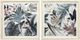 Crestview Collection Coastal Florals 2-Piece Light Blue/White Washed Wall Art Set-0