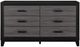 Global Furniture USA Lisbon 4-Piece Black/Gray Queen Panel Bedroom Set-2