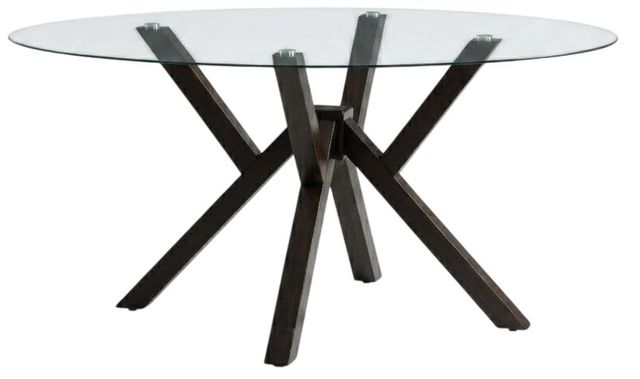 New Classic® Home Furnishings Kessler 5-Piece Espresso/Light Gray Dining Table Set-2