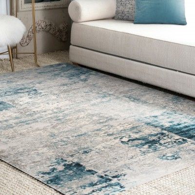 Tapis Ariella bleu/gris 13 pi 1 po x 9 pi 10 po de Renwil®-4