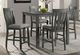 American Wholesale Furniture Hawthorne 5-Piece Gray Pub Dining Set-1