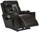 La-Z-Boy® Neo Charcoal Leather Power Rocking Recliner with Headrest and Lumbar-4