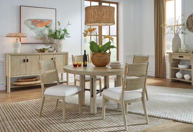 Magnussen Home® Sunset Cove Sanibel Brown Upholstered Seat Side Chair-1