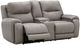 Signature Design by Ashley® Real Moments Ash Power Reclining Loveseat with Audio Seating-2