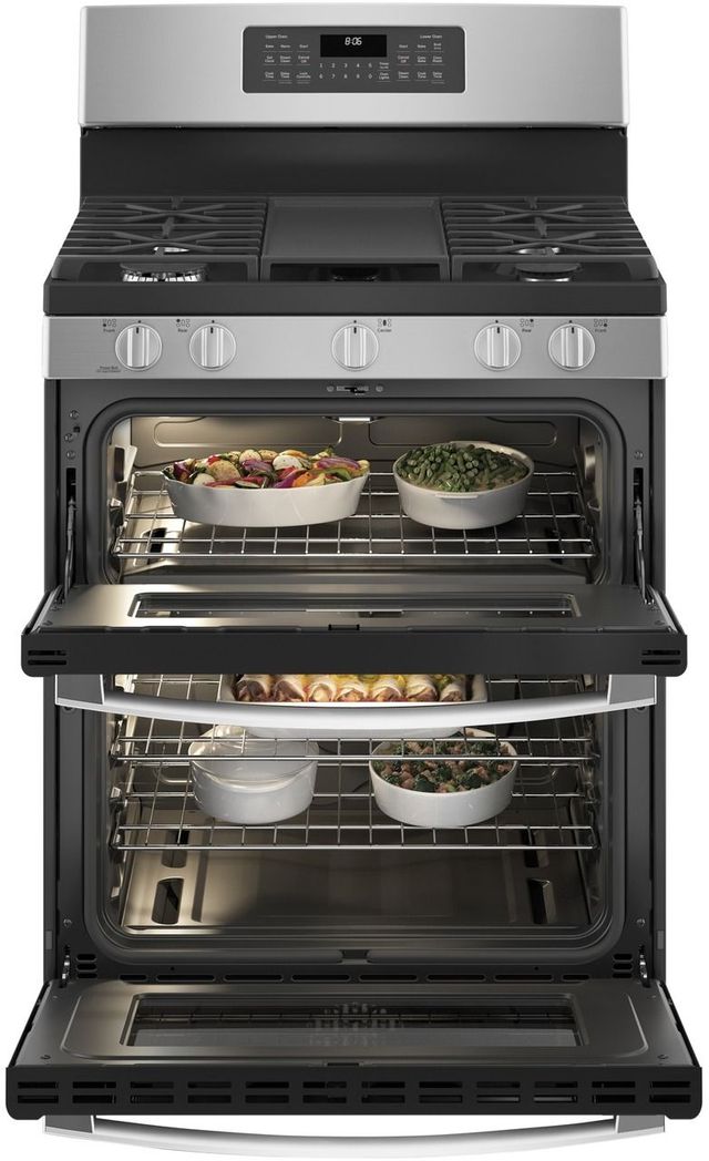 GE® 30" Stainless Steel Freestanding Gas Range-3