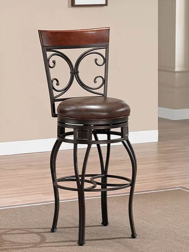 American Heritage Billiards Treviso Pepper Extra Tall Stool-1