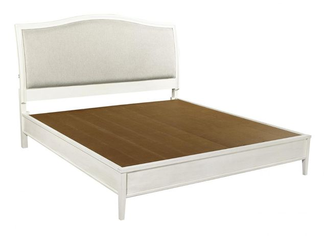 aspenhome® Charlotte White Upholstered King Bed-1