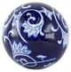 A & B Home 4-Piece Blue/White Decorative Spheres Set-2
