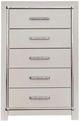 Signature Design by Ashley® Zyniden Silvertone Pearl Chest of Drawers-2
