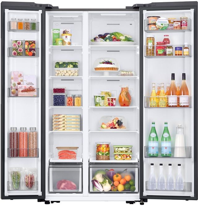 Samsung 36" 20.5 Cu. Ft. Silver Counter Depth Side-by-Side Refrigerator-3