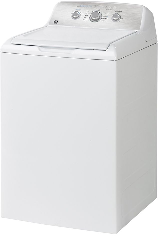 GE® 4.4 Cu. Ft. White Agitator Top Load Washer with SaniFresh Cycle-2