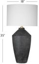 Bassett Mirror Kaycee Matte Black Table Lamp-3