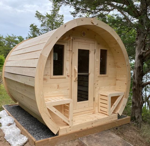 Schooner 8’ Outdoor Sauna Package-0