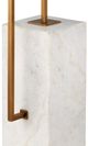 Currey & Company Antique Brass/White Beside Floor Lamp-4