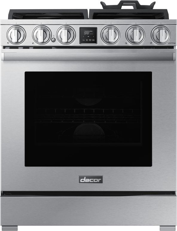 Dacor® 30" Silver Stainless Pro Style Natural Gas Range-0