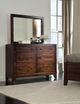 Durham Furniture Glen Terrace Nouveau Brown Vertical Frame Mirror-1