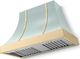 La Cornue CornuFé Cascade 44" Roquefort Mounted Range Hood with Polished Brass Trim-0