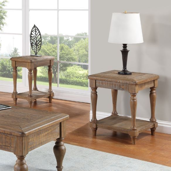 Winners Only® Augusta Rustic Brown Chair Side Table-1