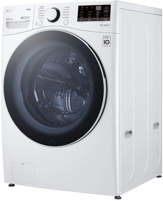 LG 5.2 Cu. Ft. White Ultra Large Capacity Smart Wi-Fi Enabled Front Load Washer-3