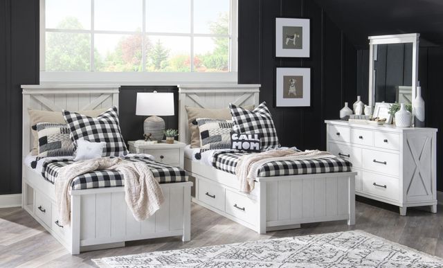 Legacy Kids Teen Flatiron White Twin Panel Bed-1