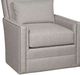 King Hickory Customizable Nicole Fabric Swivel Chair-1