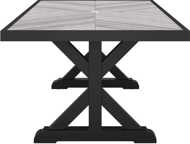 Signature Design by Ashley® Beachcroft Black/Light Gray Outdoor Dining Table-2
