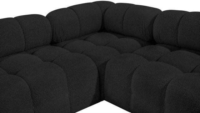Meridian Furniture Ames 7-Piece Black Modular Sectional and Ottoman-3