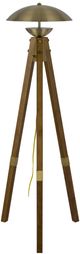 Cal® Lighting & Accessories Lakeland Antique Brass/Brown Floor Lamp-2