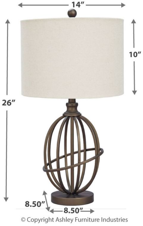 Signature Design by Ashley® Manasa Dark Brown Table Lamp-1