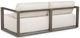 Uttermost® Remsen Oyster/Weathered Gray Fabric/Wooden Outdoor Sofa-5