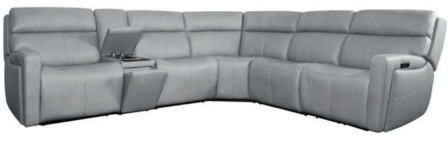 Liberty Furniture Chase 6-Piece Oslo Gray Power Reclining Sectional-0