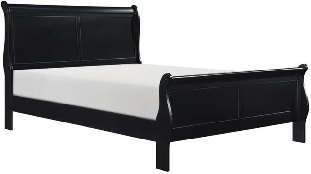 Homelegance® Mayville Black Full Sleigh Bed-0