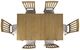 Jofran Inc. Brentwood 5-Piece Cascade Oak Extension Dining Table Set-3