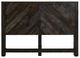 International Furniture Direct Balam Stained Dark Eastern King Panel Bed-3
