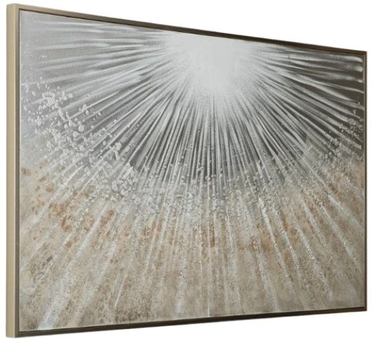 Signature Design by Ashley® Waldard Gray/Taupe/White Wall Art-1