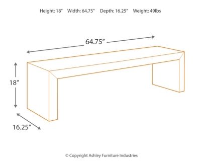 Signature Design by Ashley® Sommerford Brown 65” Dining Room Bench-1