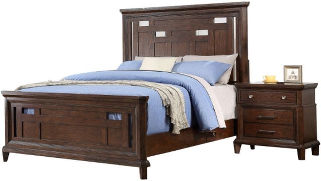 Winners Only® Kentwood Dark Brown King Panel Bed-2